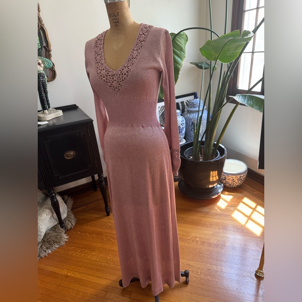 SOLD Vintage Pink Long Sleeve Dream Dress